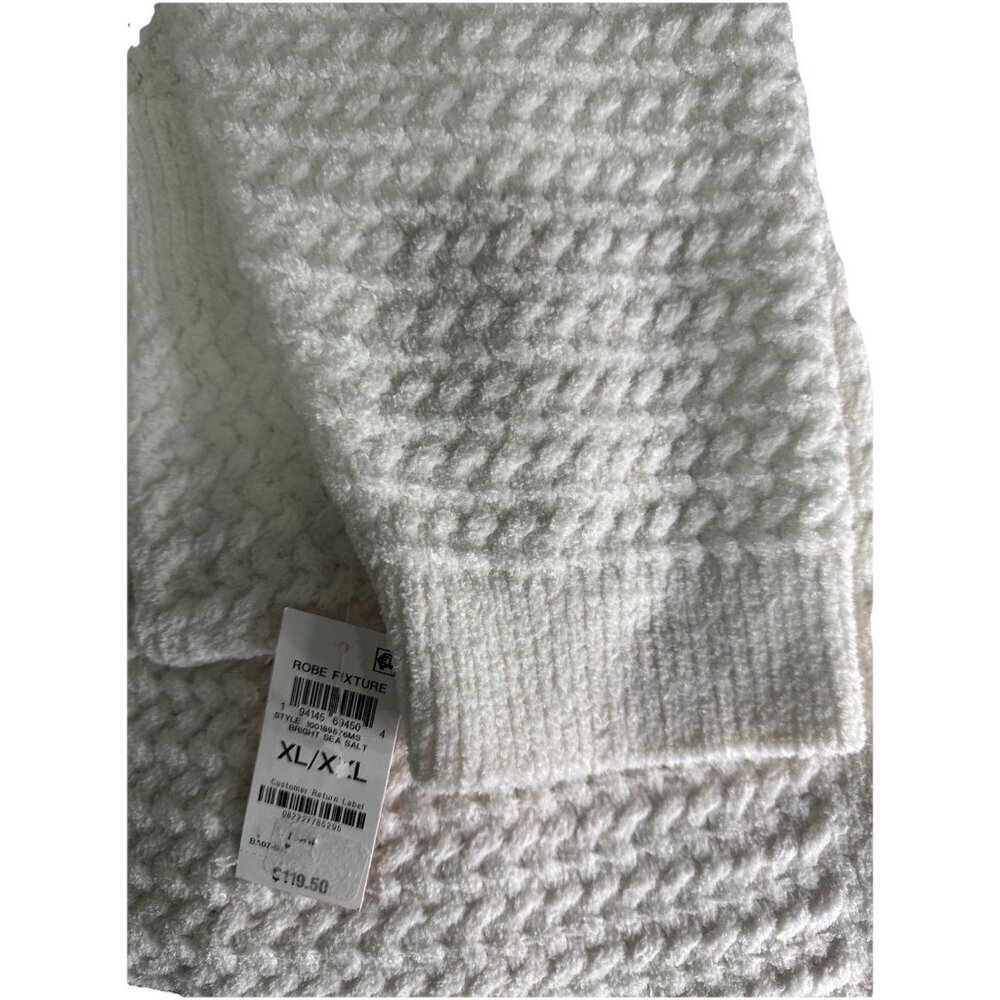 STATE OF DAY Chenille Waffle Knit Robe Sz XL/XXL Bright Sea Salt Retail $119.50 - Picture 7 of 8